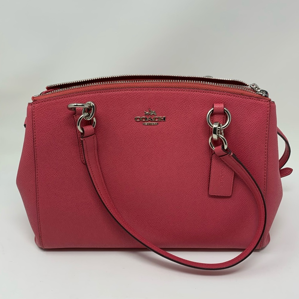 Coach Christie Leather Purse in Strawberry